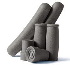 Medline Crutch Accessory Replacement Kit, Gray