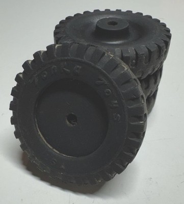 (4) 1950s Tonka Pickup Dump Truck Tire Wheel Original Tonka