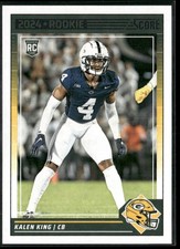 2024 PANINI SCORE KALEN KING GREEN BAY PACKERS RC #339