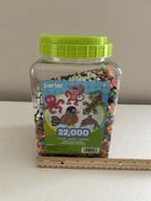 Perler Jar Of Beads Multicolor Open Container As Is
