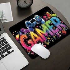 2D Durable Mouse Pad GAMER Office Home Mouse Pad Laptop Keyboard Desk Pad Decor