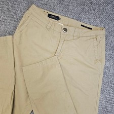 Roark Mens Khaki Straight Fit Flat Front Chino Khaki Pants Size 30