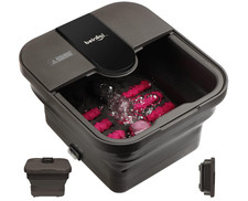 X Large Feet, Foot Spa Bath Massager Heat Soaker Massage Bubble Roller Deep Soak