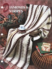 Diamonds  Stripes Annie's Attic Crochet Afghan Pattern Page