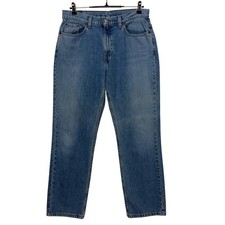 Vintage Levis 505 Jeans Womens 12 32x29 Blue Denim Lower Rise Straight Leg