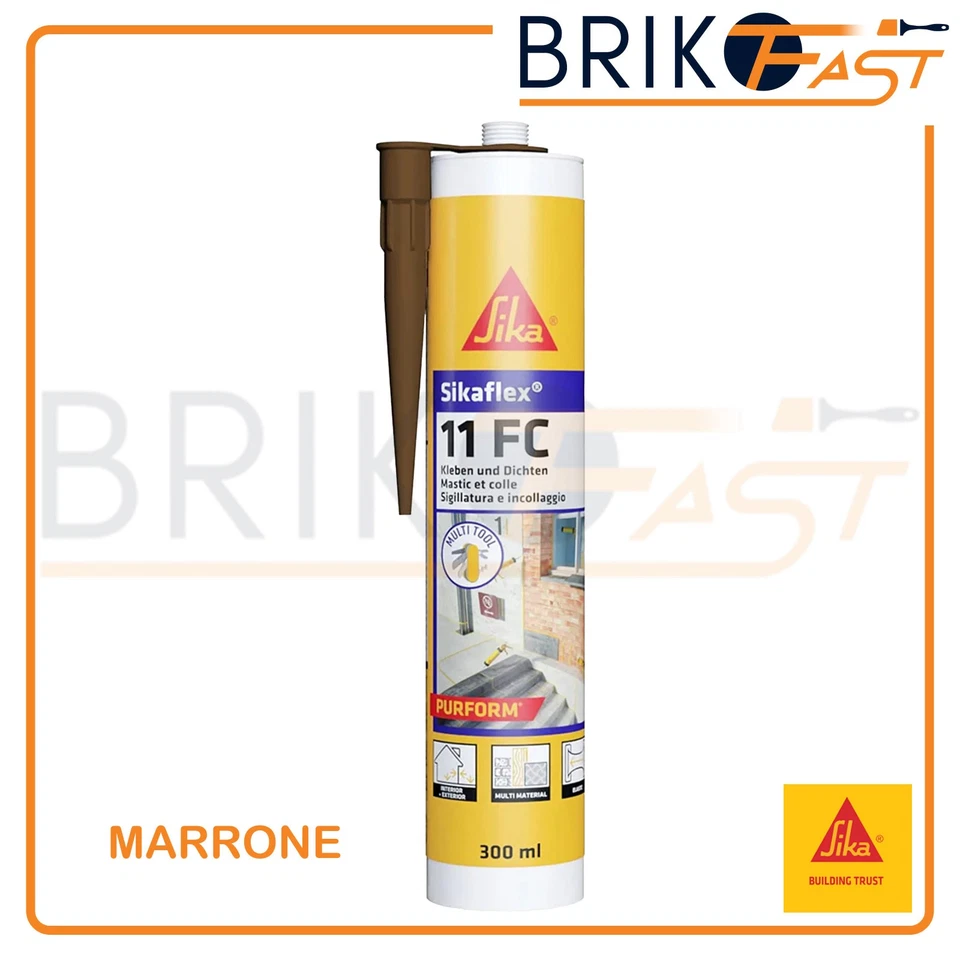 SIKAFLEX 11FC SIGILLANTE ADESIVO POLIURETANICO silicone PROFESSIONALE 300ml - Immagine 4 di 4