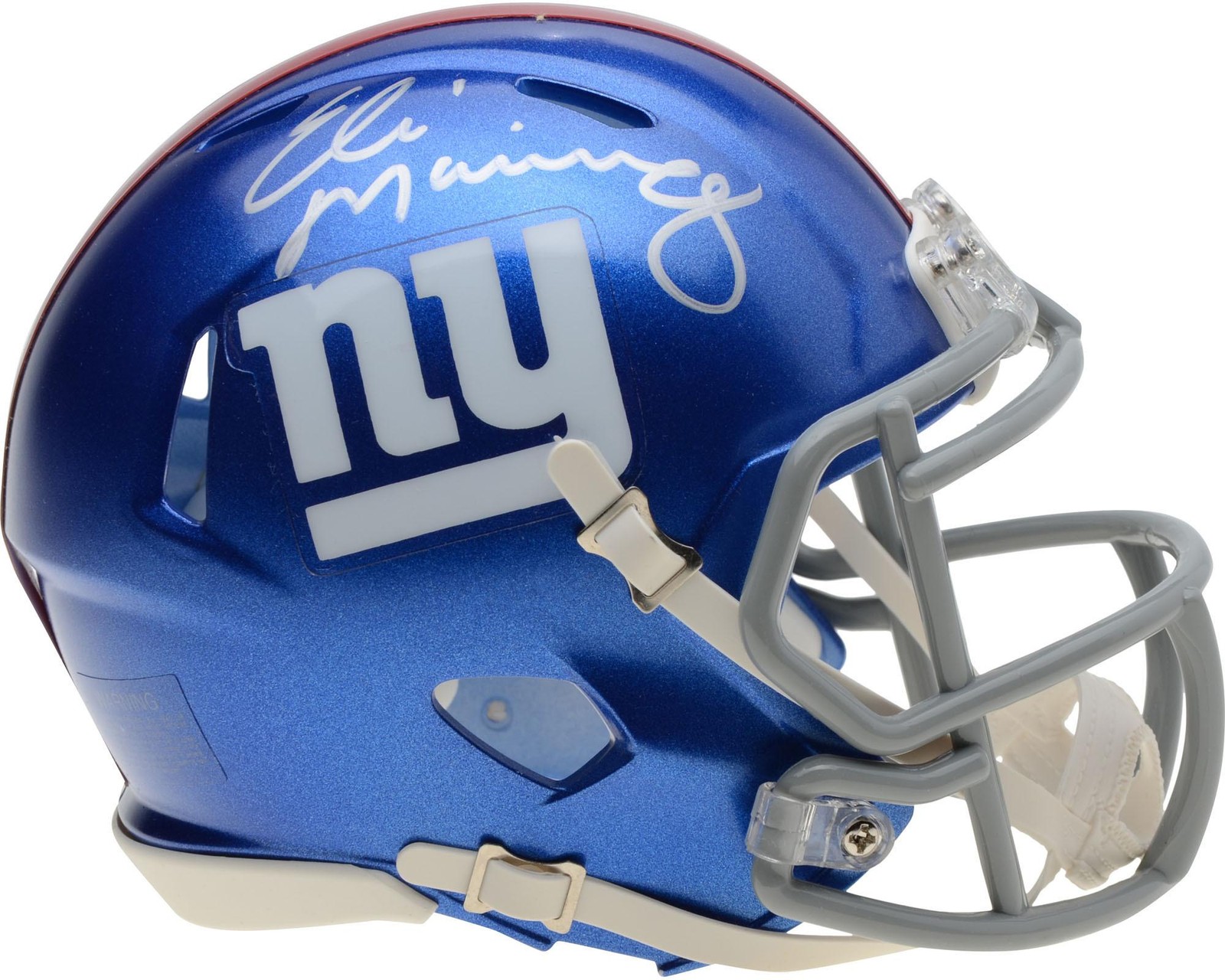 Eli Manning New York Giants Autographed Riddell Speed Mini Helmet