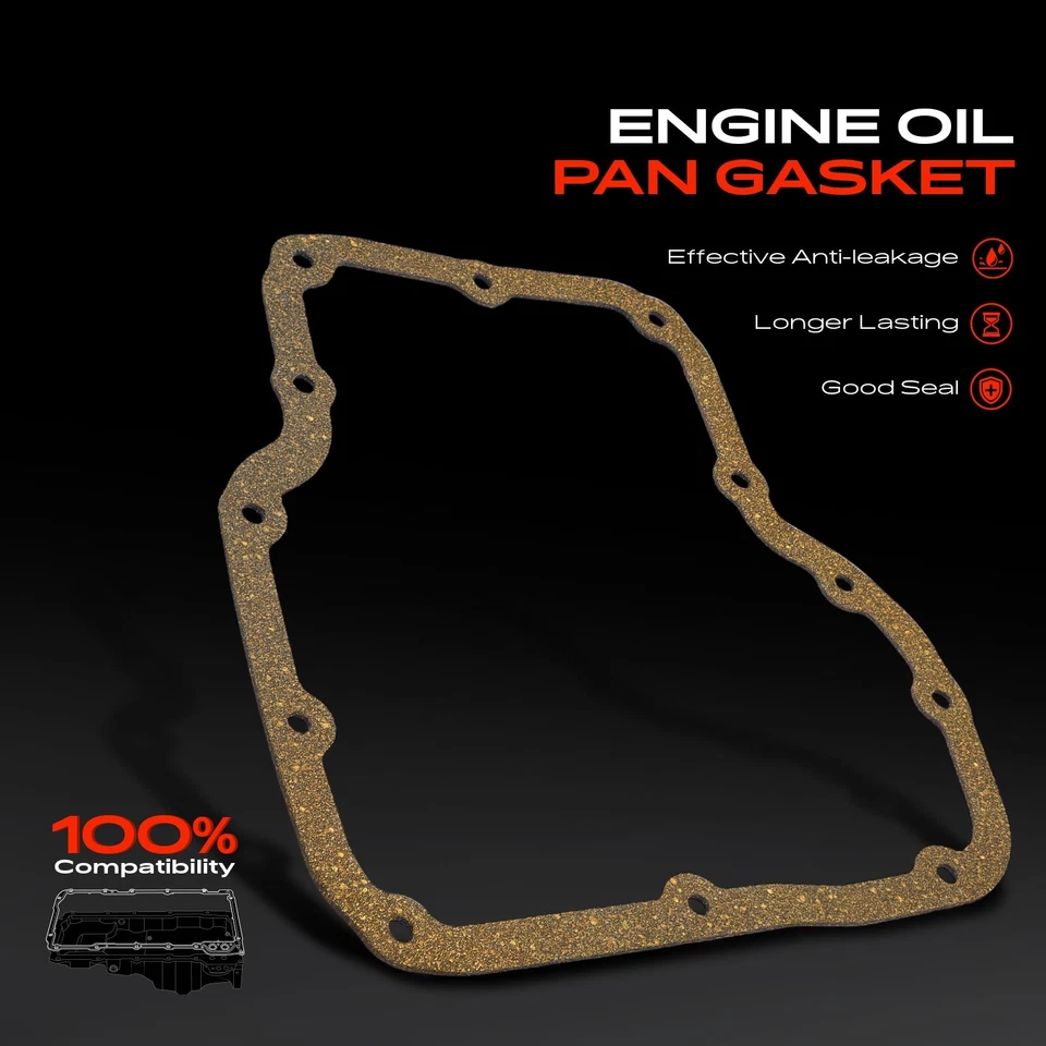 Cork Engine Oil Pan Gasket for Mitsubishi Outlander 2004 2005 2006 L4 2.4L AWD - Imagem 3 de 4