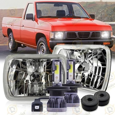 For 1995 1996 1997 Nissan Pickup Hardbody 7x6'' LED Headlights Hi/Low Sealed Beam