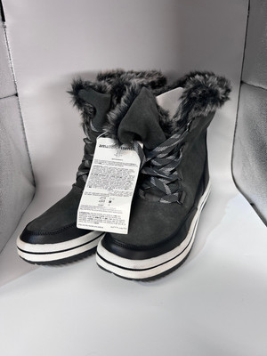Universal Thread Womens Ellysia Gray  Suede Leather Winter Snow Winter Boots #10