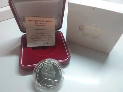 Monaco 10 € 2012 Polierte Platte im Etui mit Zertifikat - Bild 1 von 2