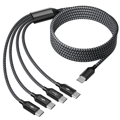 USB C Splitter Multi Charging Cable, Dual Type C Charger Cord,4 in 1 Multiple...