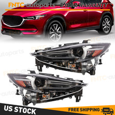 Pair Full LED Projector Headlights w/ AFS For 2017-2021 Mazda CX-5