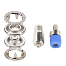 9,5 mm (3/8")  Prong Snap Button Fastener Dies for Hand Press Machine