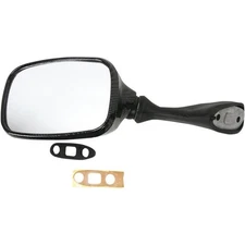 Emgo Factory-Style Replacement Mirror - 20-78222 - Rectangle - Carbon Fiber