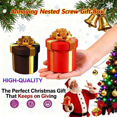 Annoying Nested Screw Gift Box 3D Printed Christmas Nesting Box Party ...