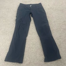 Columbia Omni-Shield Gorpcore Outdoor Hiking Pants Black Roll Tab Hem 8 Short