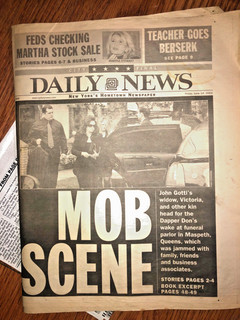 Mob Scene: John Gotti funeral family feds Mafia Daily News. June 14 2002