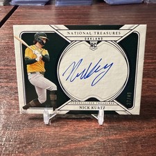 2025 National Treasures Personalized Treasures Nick Kurtz /49 Auto RC Athletics