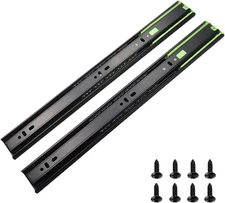 Full Extension Drawer Slides 14 16 18 20 Inch, Soft Close Drawer Slides, Dual Sp