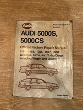 1986 Audi 5000S 5000CS Quattro Section 90-97 Electrical Service Repair Manual