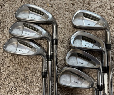 #ad #ad Set Of 7 TaylorMade RAC OS Irons 3456789 Right Handed Steel Shaft Read* $100.00