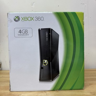 Microsoft XBOX 360 SLIM Black Video Game Console System Bundle Set Kit Xbox 360S