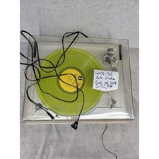 Dual CS 528 Vintage Belt Drive Turntable Silver West Germany Record Player AS IS