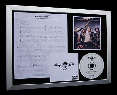 AVENGED SEVENFOLD Almost Easy LTD CD MUSIC FRAMED DISPLAY+EXPRESS GLOBAL SHIP!!