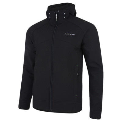 Dare2b Mens Jacket Softshell Revelry Resistant Water Repellent Breathable Black