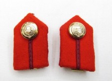 Gorget Collar Staff Gorget Patches Red Maroon Russia Braid L2'' R864