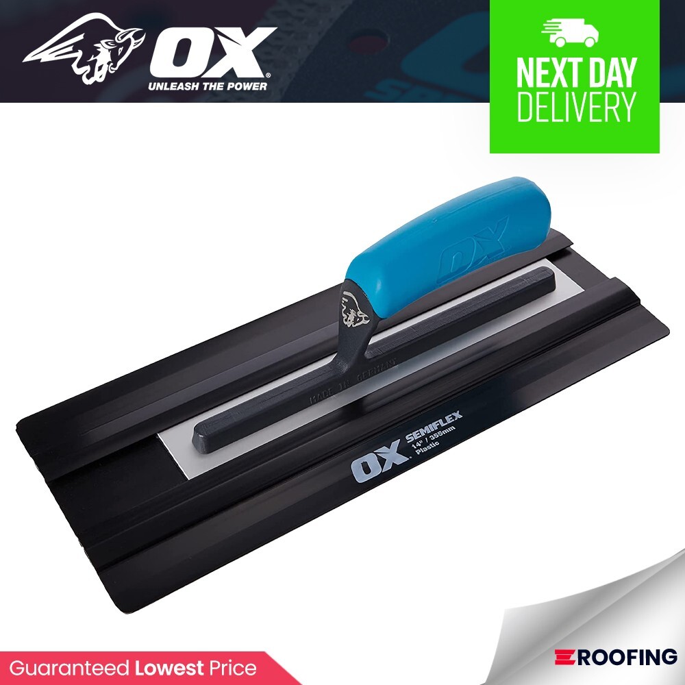 Ox Group Uk Ox Tools Ox-P532414 Ox Pro Semi Flex Plastic Trowel 14In / 355 X 138 Mm Ea - Image 2