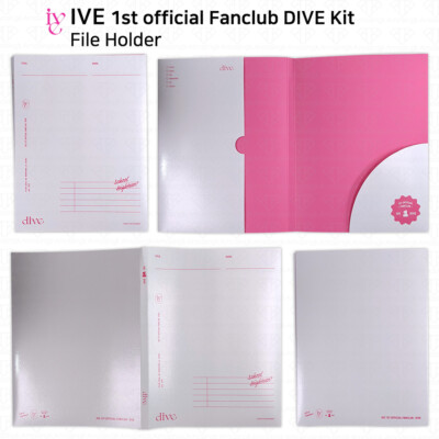 IVE 1ST 2ST OFFICIAL FANCLUB dive セット IVE 1st Official Fanclub DIVE Kit Poster Sticker Binder File