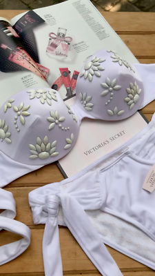 新品(32A/XS)victoria's secret バンドゥービキニset Victoria's Secret Embellished Bandeau Bikini Set 32A/M US | eBay