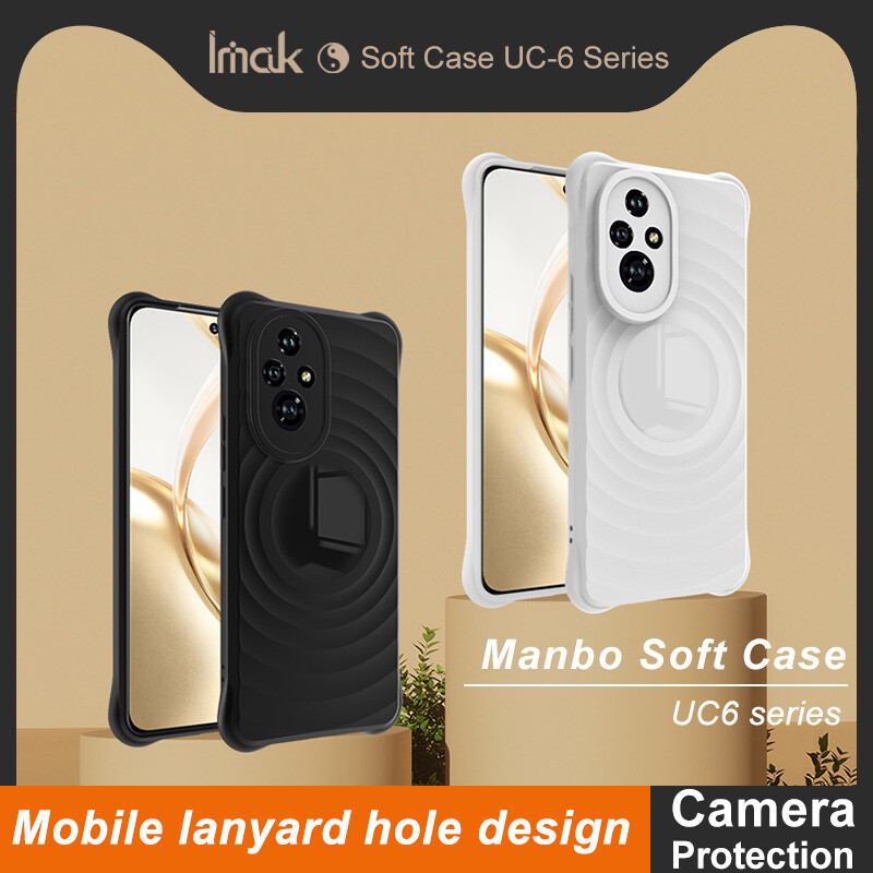 IMAK Shockproof Matte TPU Case for Honor 200 Soft Rubber Fashion Cover
