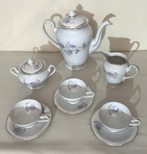  Antico Servizio da Caffè X 4 in porcellana EPIAG D.F. 