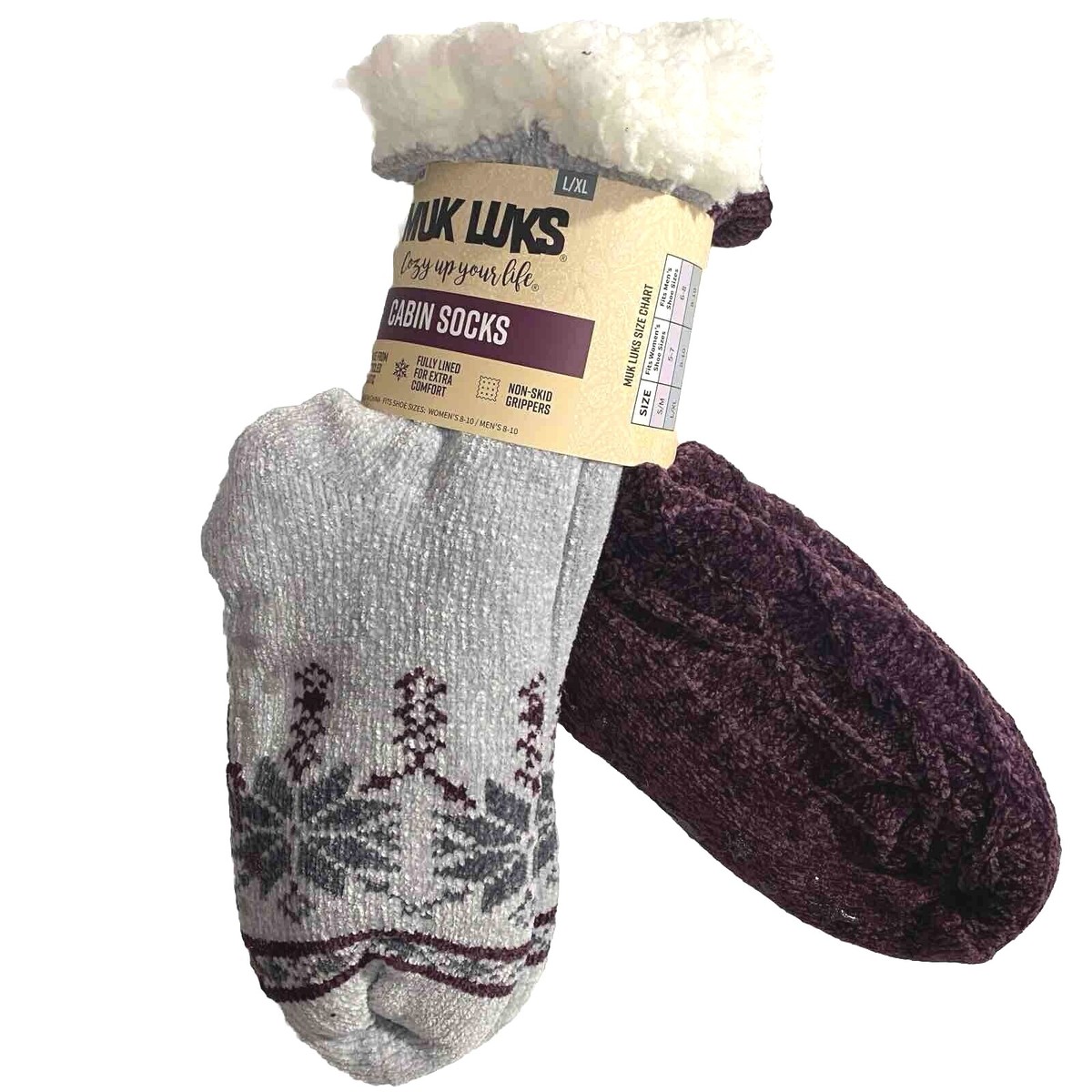 Cabin Socks Muk Luks Sock Slippers Muk Luks Men's Cabin Slipper