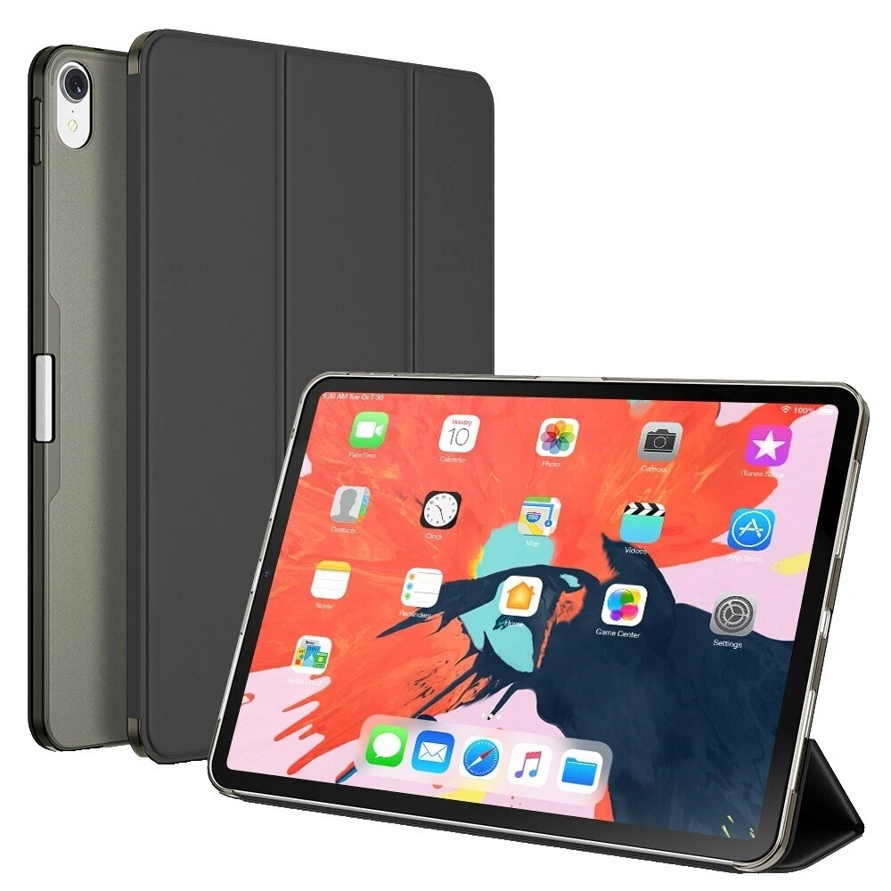 Couro Preto Tablet eReader e Estojos, capas e Capas com Teclado para Apple