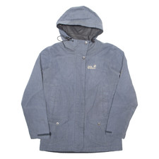 JACK WOLFSKIN Womens Jacket Grey Hooded M