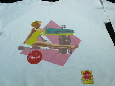 Vintage 80s 90s Coke Coca Cola Sweatshirt Marilyn Monroe Promo