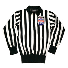 Camiseta de árbitro de hockey vintage de EE. UU. para hombre pequeña barra transversal Canadá suéter uniforme