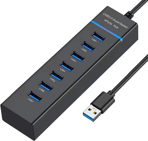 USB Hub 3.0, VIENON 7-Port USB Data Hub Splitter for Laptop, PC, Macbook, Mac Pr - Picture 9 of 12