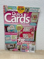 2013 Quick Cards Issue 109 January Craft Book No Gift 198 Cards  Ideas No Gift