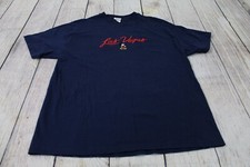 MADE IN USA Disney Store Mickey Mouse Las Vegas Embroidered Blue T-Shirt size XL