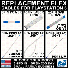 For PlayStation PS5 Flex Cable Ribbon 6/25/40-Pin On/Off/Power/Laser/Display/DVD
