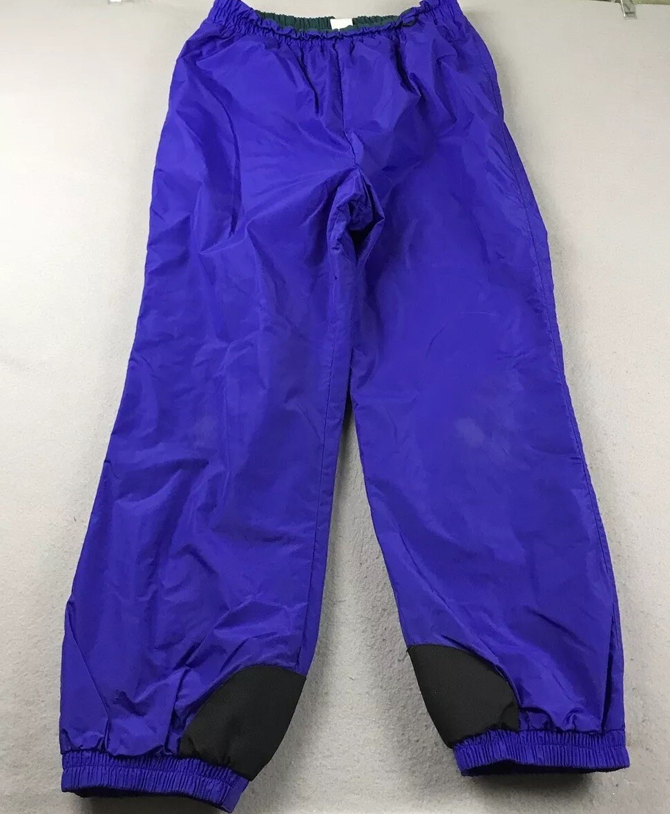 Columbia Pants Women XL Purple Nylon Elastic Waist Pull On Joggers Snowboard Ski