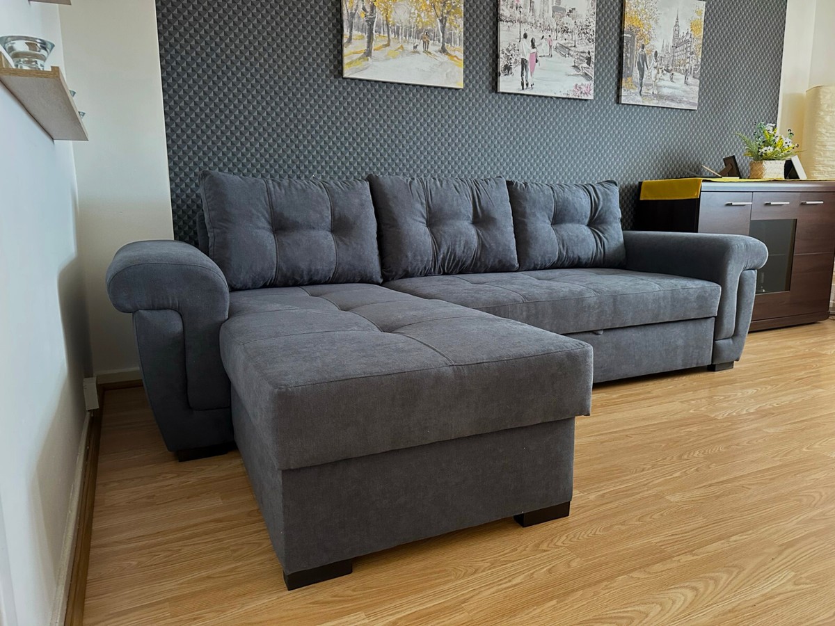 Corner Sofa Double Bed With Storage | Cabinets Matttroy