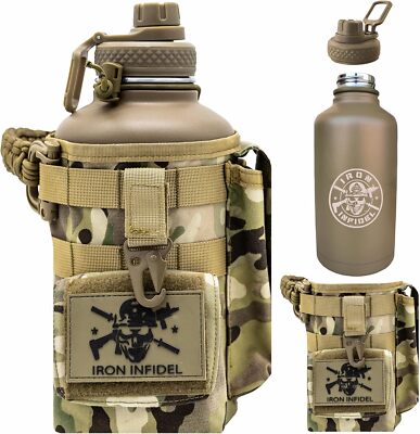 Battle Bottle - Half Gallon Insulated Water Bottle with Paracord Handle