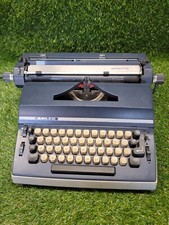 Vintage Adler Satellite T-A Electric Typewriter Blue Made In West Germany  thumbnail