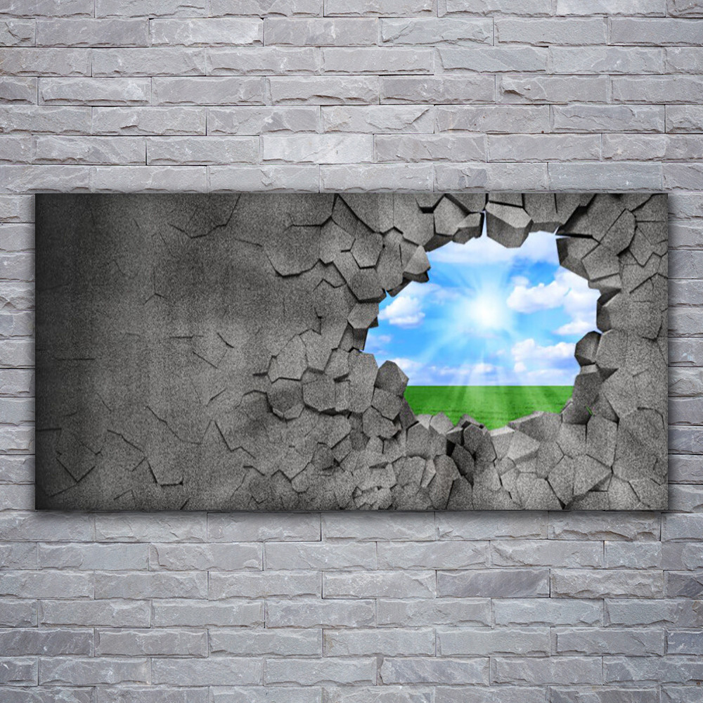 Tableau herbe et ciel de la série Horizon Nature pour apaiser votre salon